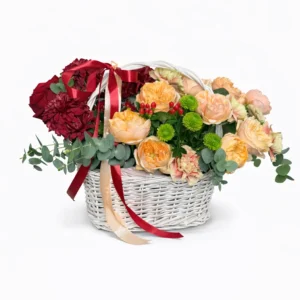 Apricot Velvet Basket