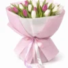 Букет тюльпанов в фирменной упаковке By AIGUL Flowers