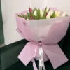 Букет тюльпанов в фирменной упаковке By AIGUL Flowers